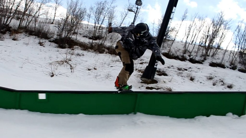 How to Frontside Boardslide on a Snowboard PUSH Action Sports Tutorials